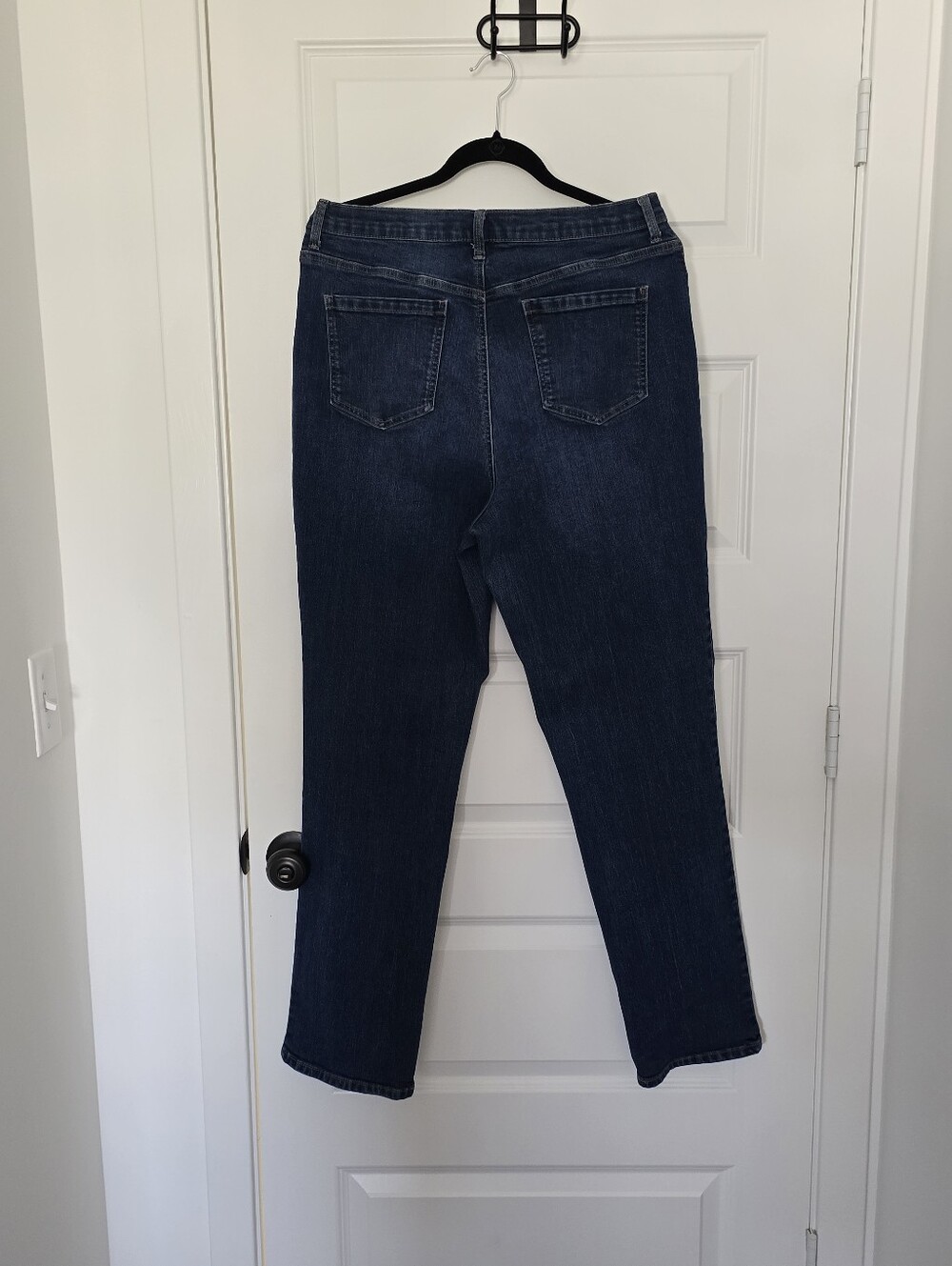 Straight Leg Dark Wash Jeans Gloria Vanderbilt Size 14 - Picture 5 of 14